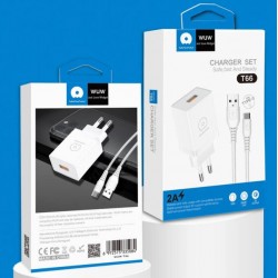 WUW T66 3.5A Зарядно с кабел USB към Type-C 