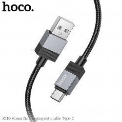 HOCO Кабел 3.0A 'X110' USB към Type-C (1M) - Черен