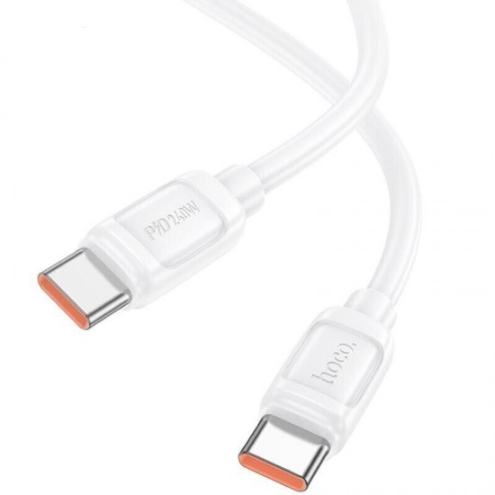 HOCO кабел X115 Type-C към Type-C 240W (1M) - Бял
