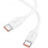 HOCO кабел X115 Type-C към Type-C 240W (1M) - Бял
