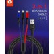 WUW 3в1 Кабел за бързо зареждане и данни WUW-X117