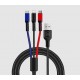 WUW 3в1 Кабел за бързо зареждане и данни WUW-X117