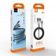 WUW X208 Кабел 3 в 1 – USB към Type-C / Lightning / Micro USB, 2.4A, 1.2м