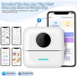 Термо принтер X5 Pocket Label Maker Безжичен принтер за бележки (Моби приложение)