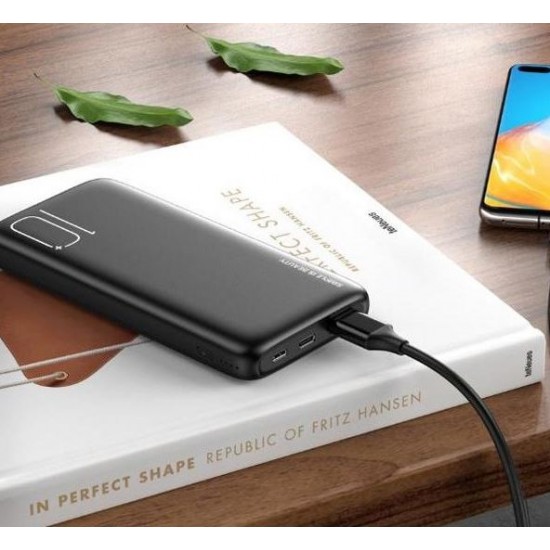 XO PR182 Преносимо зарядно 10,000MaH 1xUSB-C/1xUSB - Черен