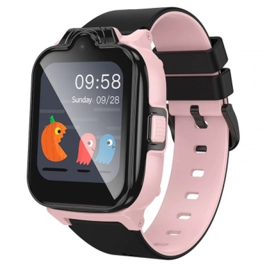 HOCO Y104 4G детски смарт часовник с GPS, видео разговори, SOS и SIM карта - Розов