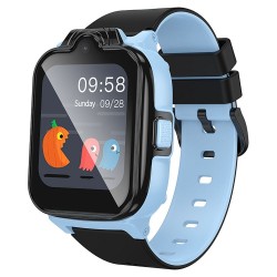 HOCO Y104 4G детски смарт часовник с GPS, видео разговори, SOS и SIM карта - Син
