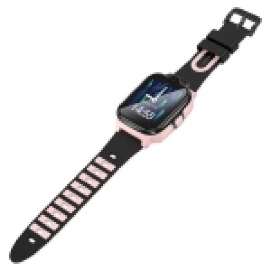 HOCO Y104 4G детски смарт часовник с GPS, видео разговори, SOS и SIM карта - Розов