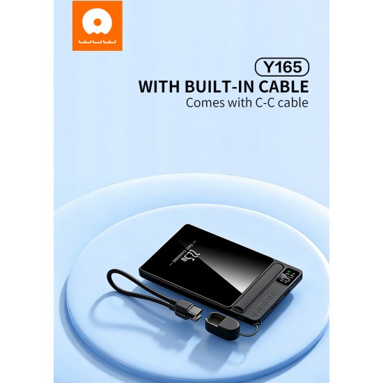 WUW Y165 Magnetic Power Bank 5,000mAh 15W с магнитно безжично зареждане