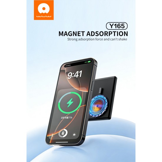 WUW Y165 Magnetic Power Bank 5,000mAh 15W с магнитно безжично зареждане