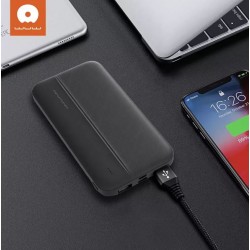 WUW-Y93 Тънко Пр.зарядно 2.1A MICRO+USB-C+2изх.USB 10,000MAH - Бял