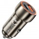 HOCO 12V Z46A с 2 изхода PD20W+QC3.0 и кабел USB към Type-C (сив металик)