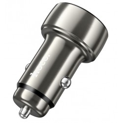 HOCO “Z50 Leader” Черен - Адаптер с 2изх. 48W 1x18WUSB 1xPD30WUSB-C+ LED дисплей