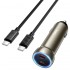 HOCO зарядно 12V Z54B с 2 изходa USB-C PD60W Type-C Type-C