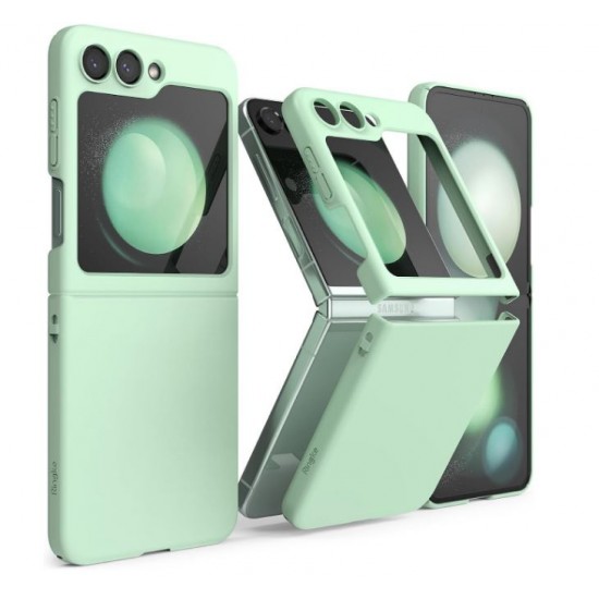 Z15 Silicone case за Samsung Z Flip 5 от 2 части - Зелен