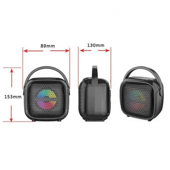 ZQS1343W Портативна Двойна Караоке 3'' 8W Sing-e тонколона+безжичен микрофон 800mAh