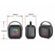 ZQS1343W Портативна Двойна Караоке 3'' 8W Sing-e тонколона+безжичен микрофон 800mAh