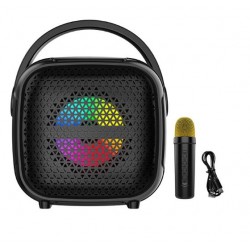 ZQS1343W Портативна Двойна Караоке 3'' 8W Sing-e тонколона+безжичен микрофон 800mAh