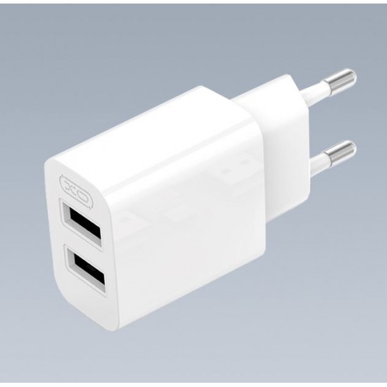 XO L109 (ЕС) двойно USB-A 2.4A Адаптер (EU)