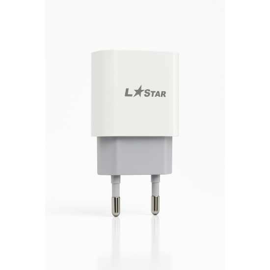 PD 20W 2в1 L✮Star USB-C адаптер с кабел за USB-C към USB-C