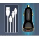 LDNIO 12V C103 60W 2изх. 1xPD30W1xUSB-A30W с кабел USB към USB-C