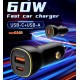 LDNIO 12V C103 60W 2изх. 1xPD30W1xUSB-A30W с кабел USB към USB-C